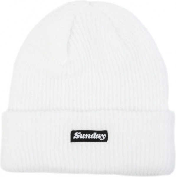 SUNDAY BEANIE CLASSY LABEL white