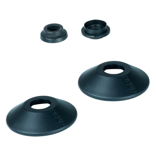 TALL ORDER NON-DRIVE SIDE Front + Rear Hubguard Set black Nylon by Federal / incl. Cone Nuts